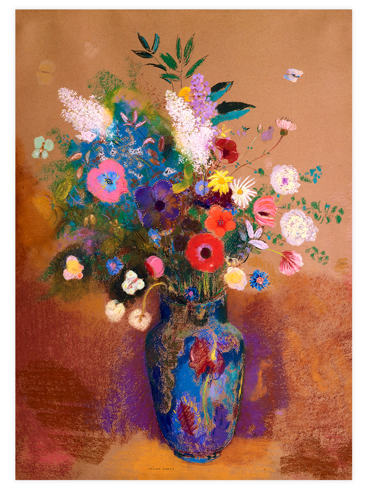 Odilon Redon Bouquet Of Flowers - Art Print Ürün ana görseli