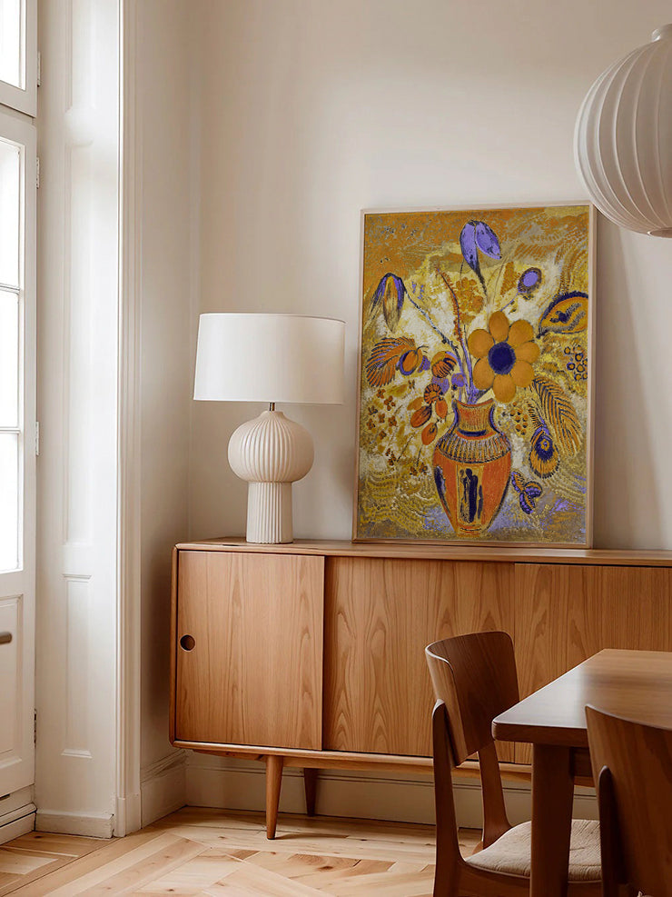 Odilon Redon Çiçekli Etrüsk Vazosu - Art Print Ürün ikincil görseli