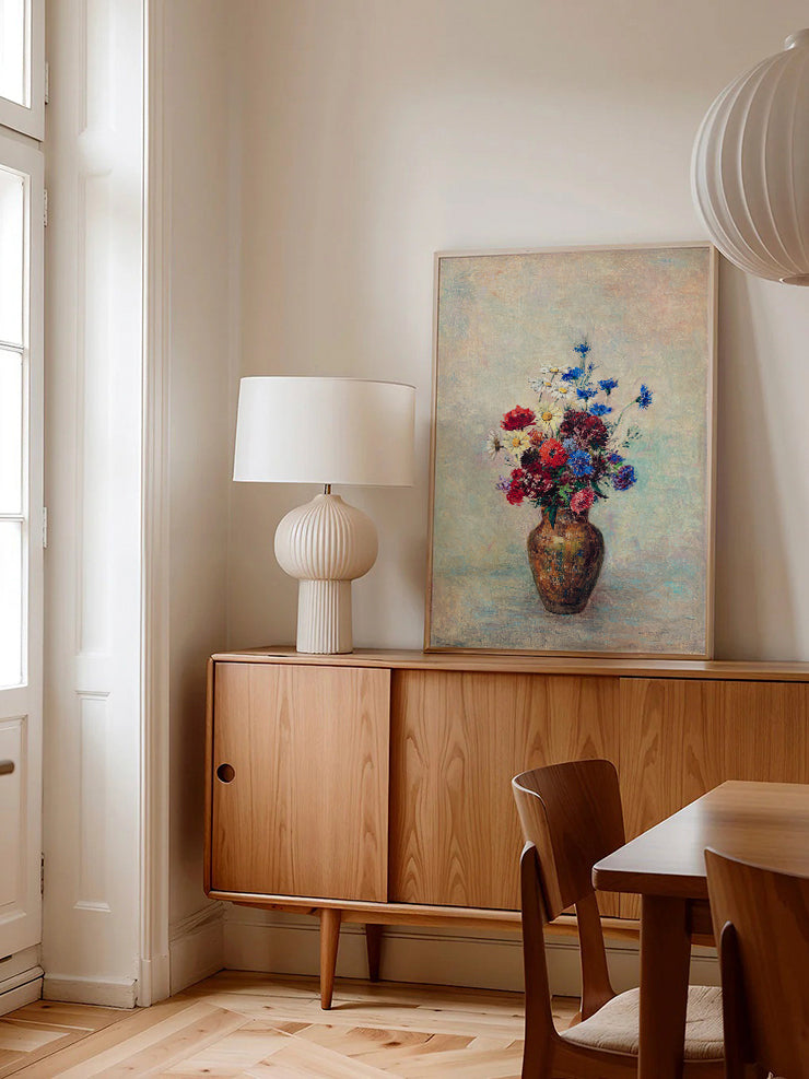 Odilon Redon Flowers In A Vase - Art Print Ürün ikincil görseli