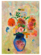 Odilon Redon Large Vase With Flowers - Art Print
