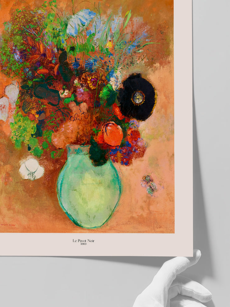 Odilon Redon Le Pavot Noir - Art Print  Poster