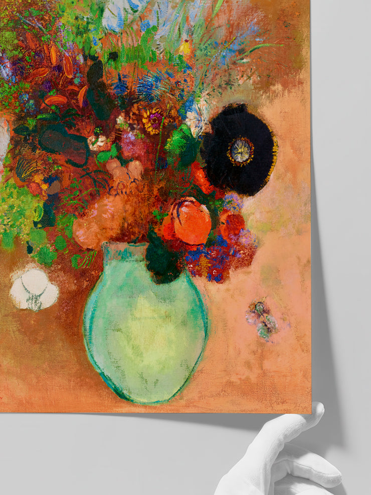 Odilon Redon Siyah Gelincik - Art Print