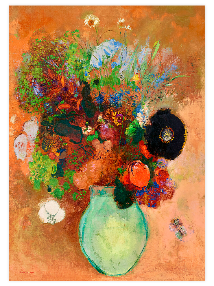 Odilon Redon Siyah Gelincik - Art Print Ürün ana görseli