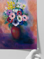 Odilon Redon Anemon Çiçekleri - Art Print