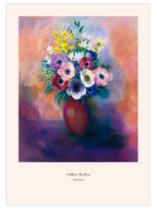 Odilon Redon Anemones - Art Print