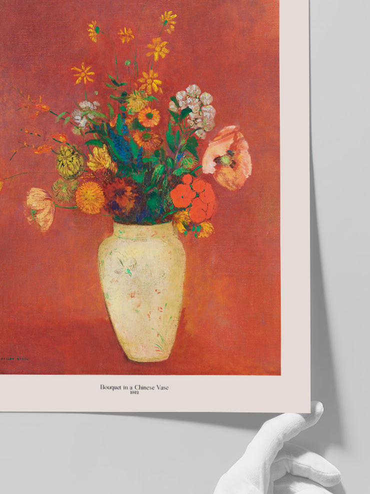 Odilon Redon Bouquet In A Chinese Vase - Art Print