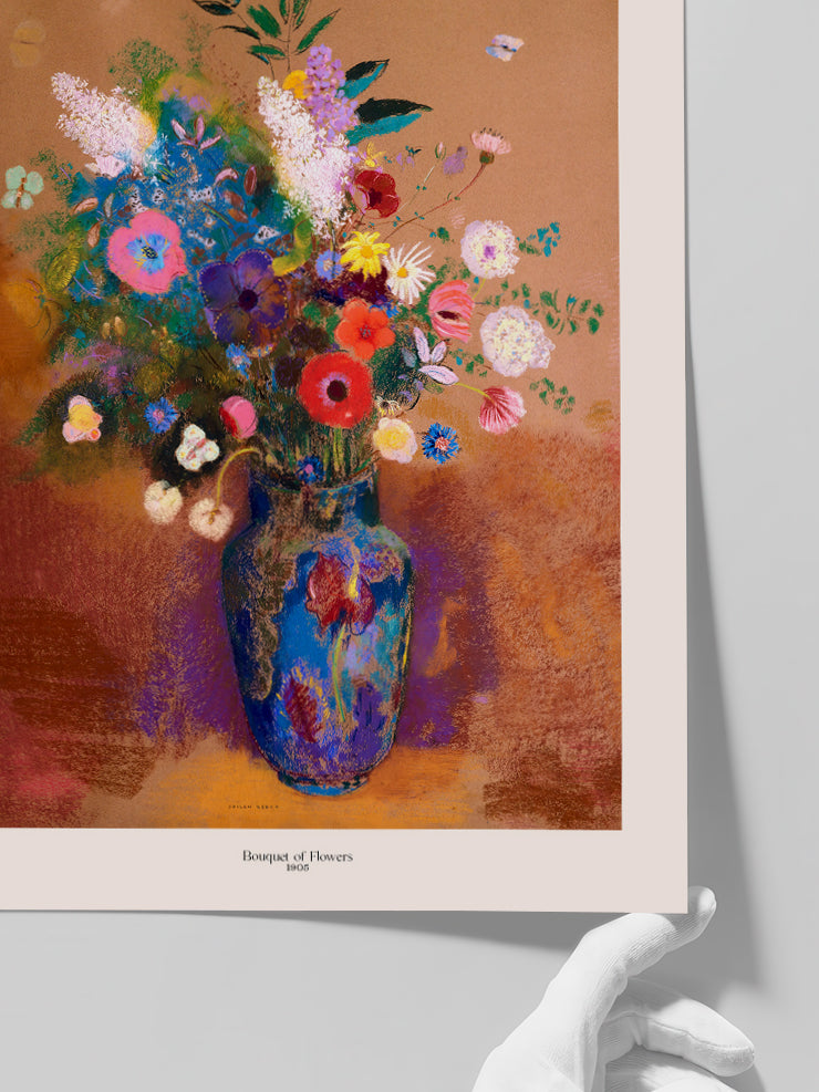 Odilon Redon Bouquet Of Flowers - Art Print  Poster
