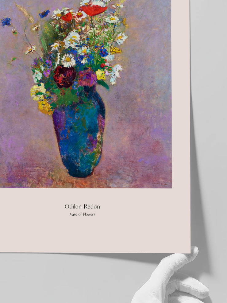 Odilon Redon Çiçek Vazosu - Art Print
