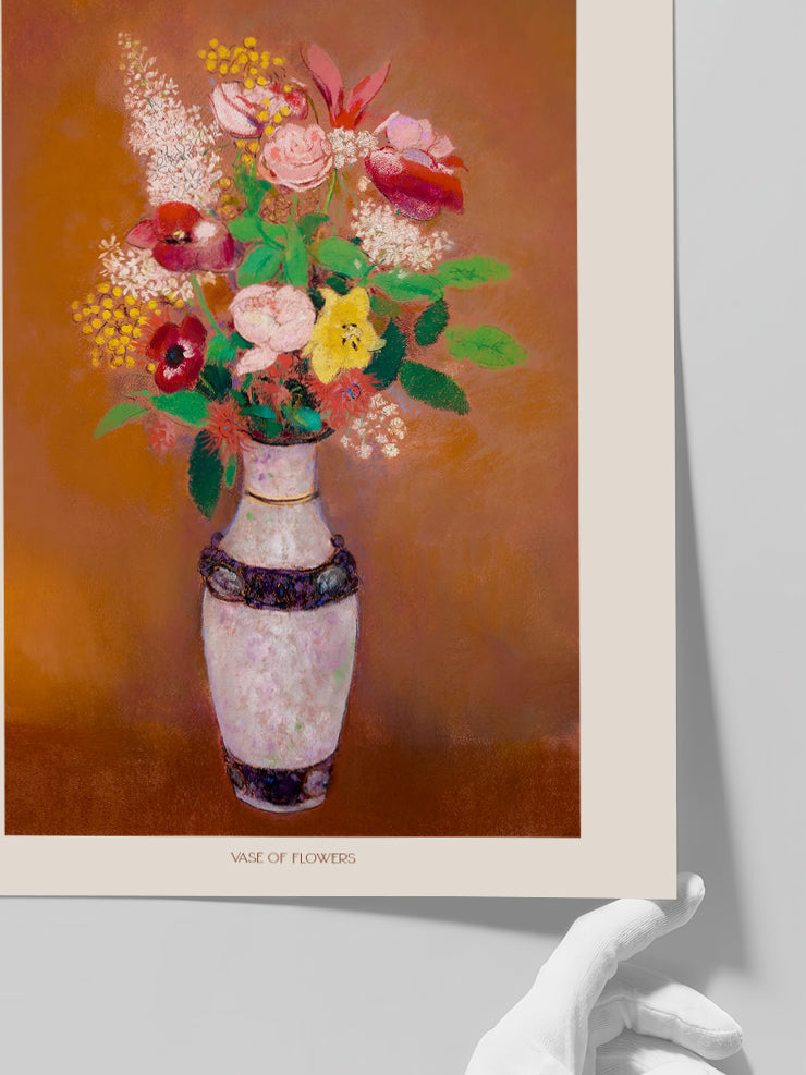 Odilon Redon Vase of Flowers - Art Print  Poster