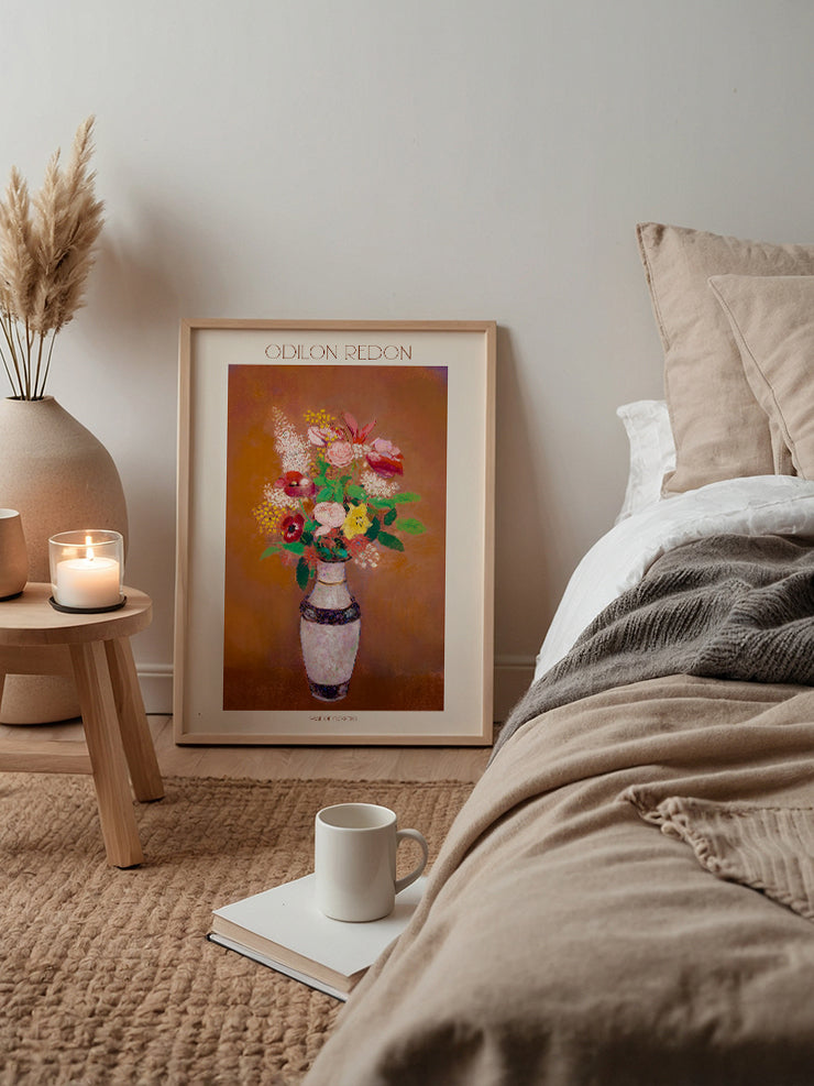 Odilon Redon Vase of Flowers - Art Print Ürün ikincil görseli