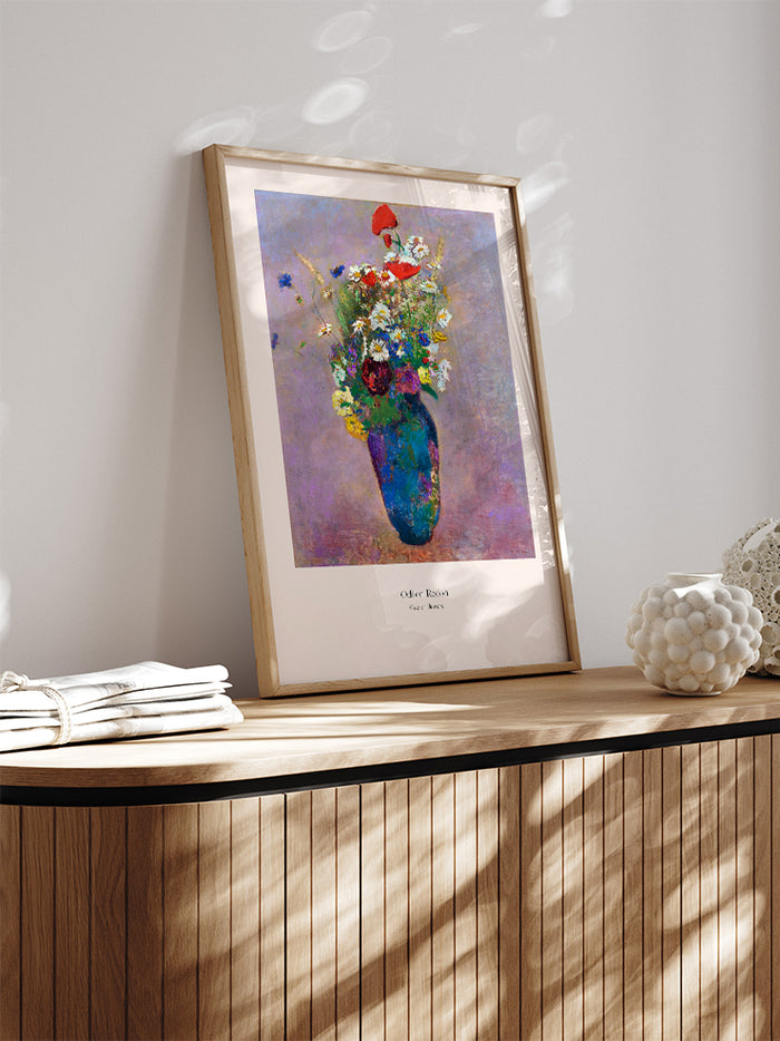 Odilon Redon Çiçek Vazosu - Art Print  Poster