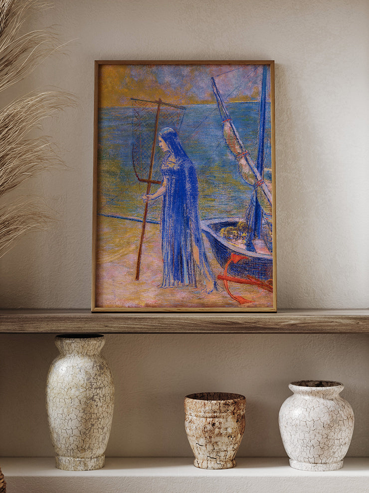 Odilon Redon The Fisherwoman - Art Print Ürün ikincil görseli