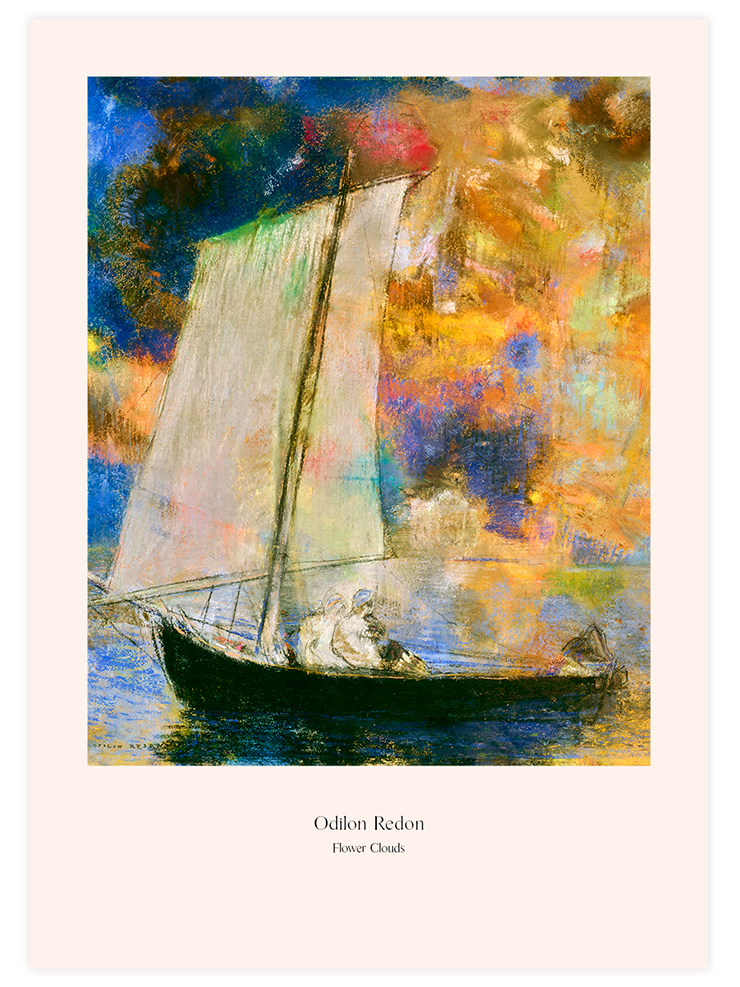 Odilon Redon Flower Clouds - Art Print Ürün ana görseli