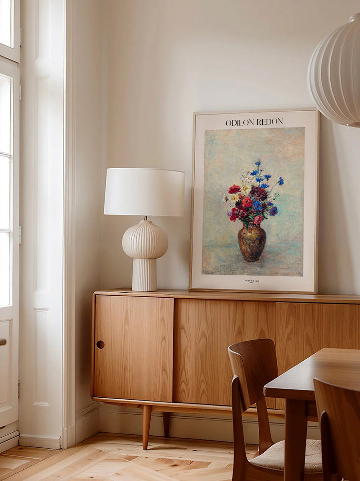 Odilon Redon Flowers In A Vase - Art Print Ürün ikincil görseli