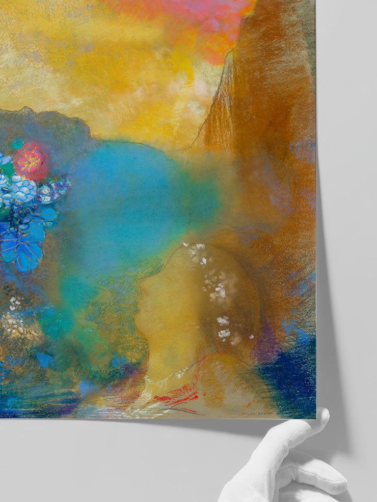 Odilon Redon Ophelia among the Flowers - Art Print  Poster