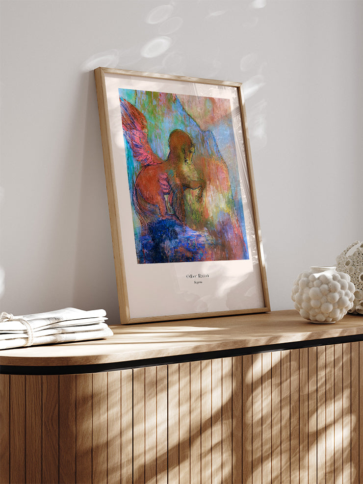 Odilon Redon Pegasus - Art Print Ürün ikincil görseli