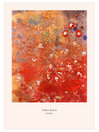 Odilon Redon Red Panel - Art Print