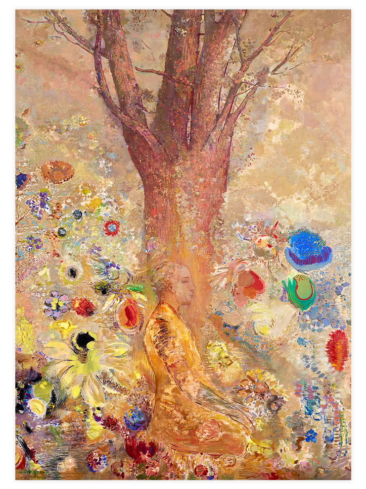 Odilon Redon Buda - Art Print