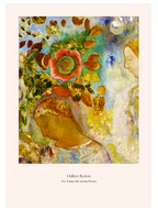 Odilon Redon Flower Two Young Girls among Flowers - Art Print