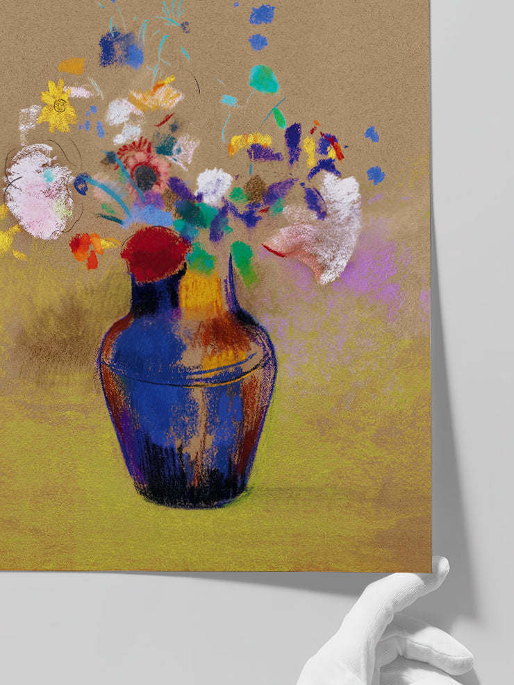 Odilon Redon Çiçek Vazosu - Art Print