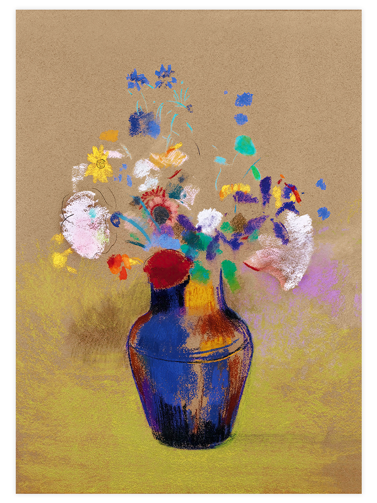 Odilon Redon Çiçek Vazosu - Art Print Ürün ana görseli