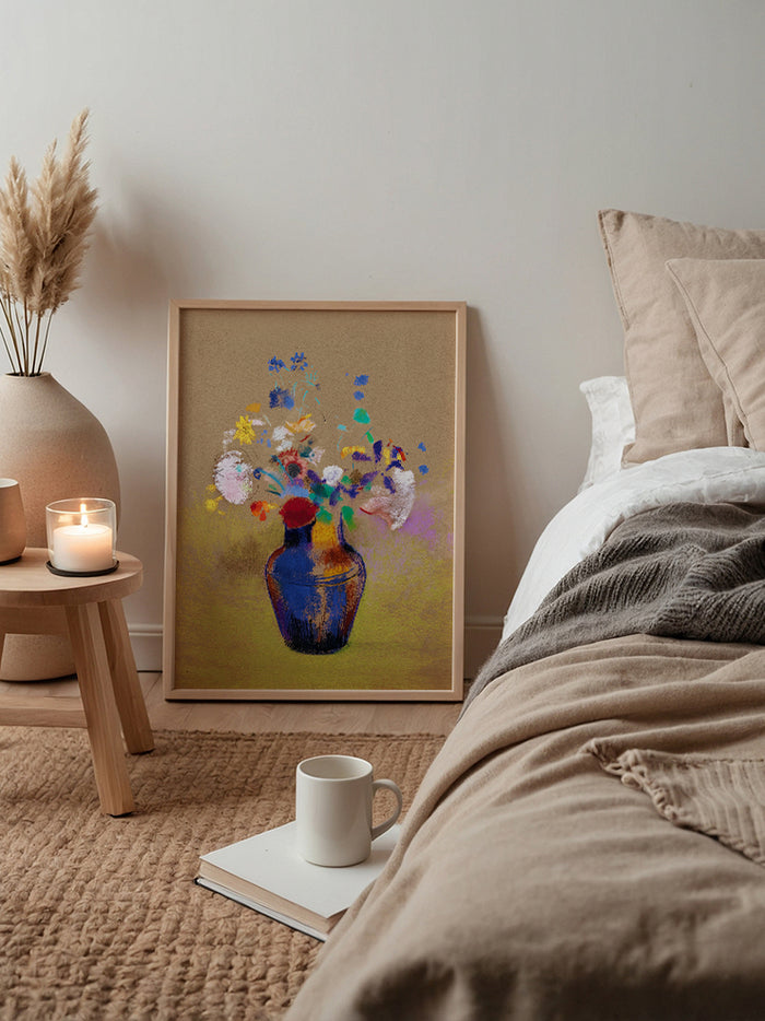 Odilon Redon Çiçek Vazosu - Art Print  Poster