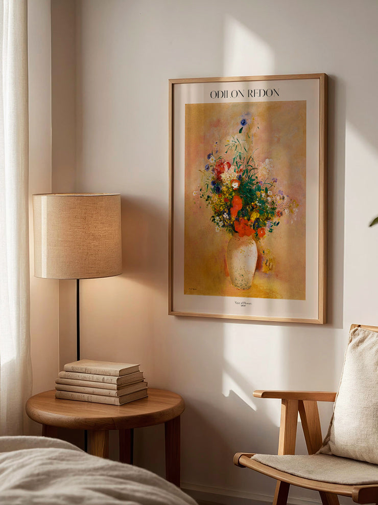 Odilon Redon Vase Of Flowers - Art Print Ürün ikincil görseli