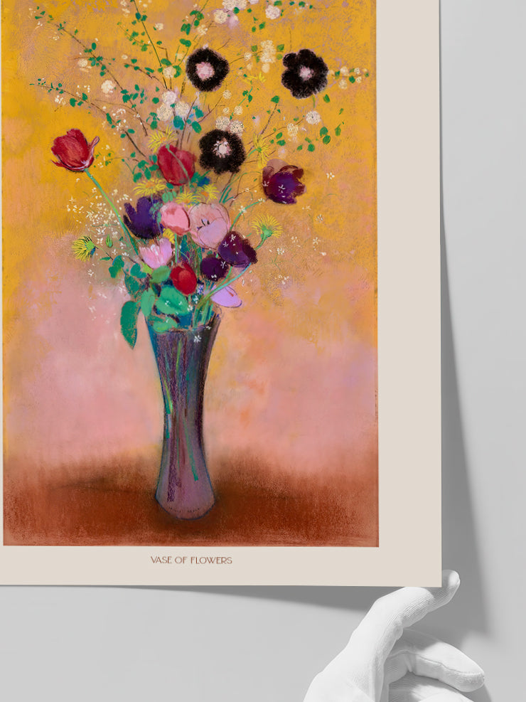 Odilon Redon Vase of Flowers - Art Print  Poster
