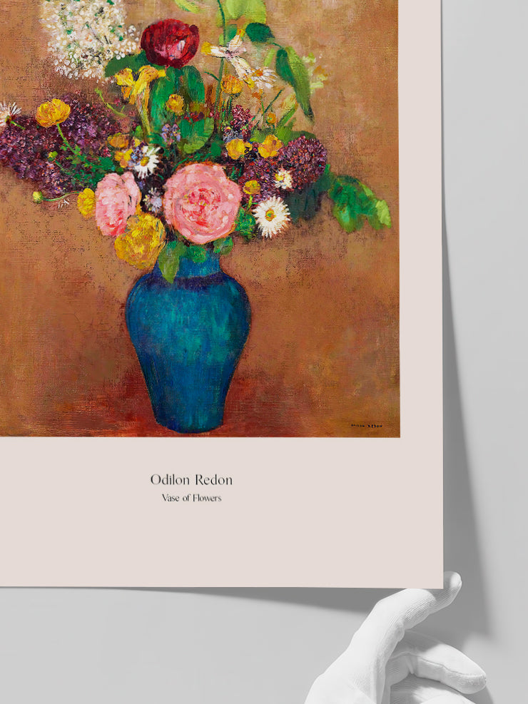 Odilon Redon Vazodaki Çiçekler - Art Print  Poster