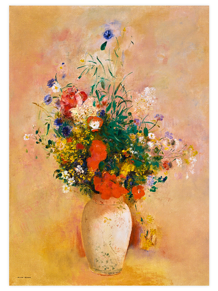 Odilon Redon Vase Of Flowers - Art Print