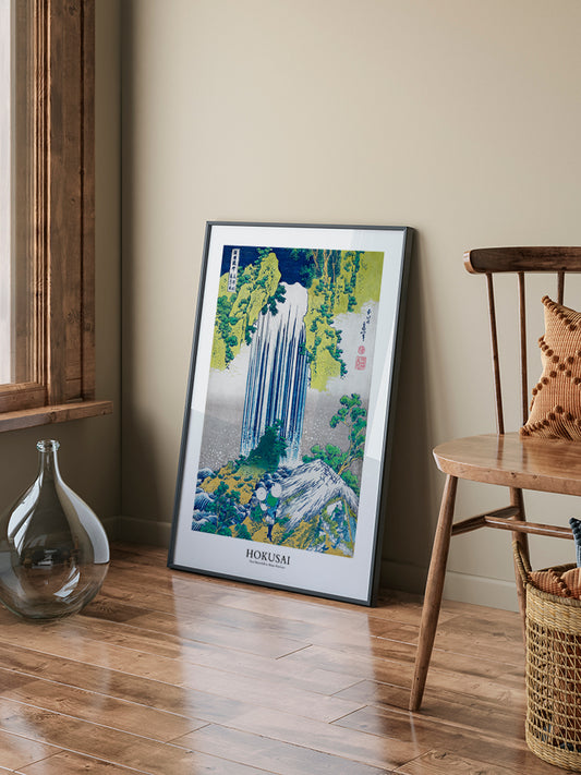 Hokusai Yoro Waterfall Poster - Giclée Baskı