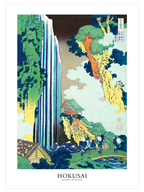 Hokusai Ono Waterfall - Art Print