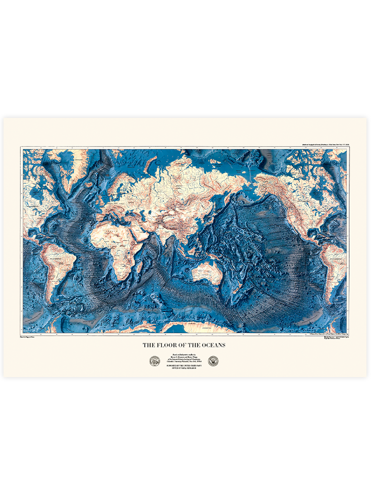 Vintage The Floor of the Oceans - Art Print Ürün ana görseli