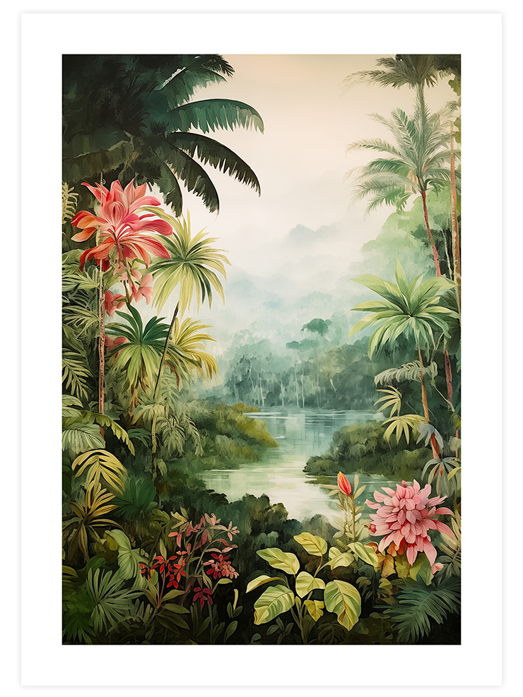 Vintage Orman - Art Print Sanatsal Poster