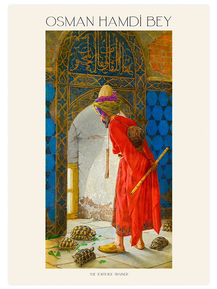 Osman Hamdi Bey Kaplumbağa Terbiyecisi - Art Print Ürün ana görseli