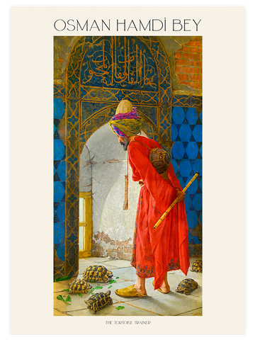 Osman Hamdi Bey Kaplumbağa Terbiyecisi - Art Print
