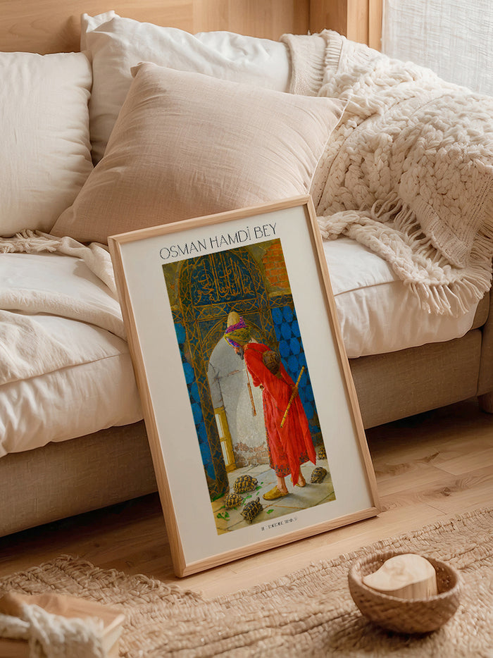 Osman Hamdi Bey Kaplumbağa Terbiyecisi - Art Print  Poster