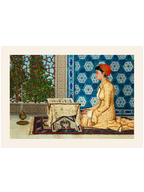 Osman Hamdi Bey Kur'an Okuyan Kız - Art Print