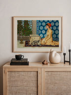 Osman Hamdi Bey Kur'an Okuyan Kız - Art Print