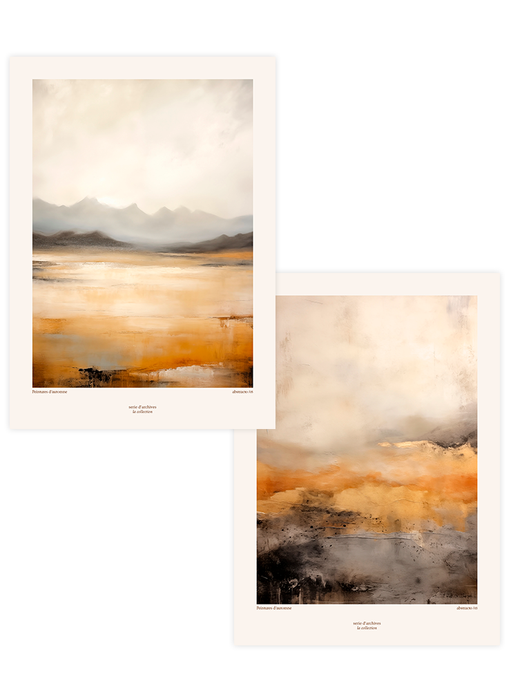 Peintures d’Automne - Poster Seti Duo Sanatsal Poster