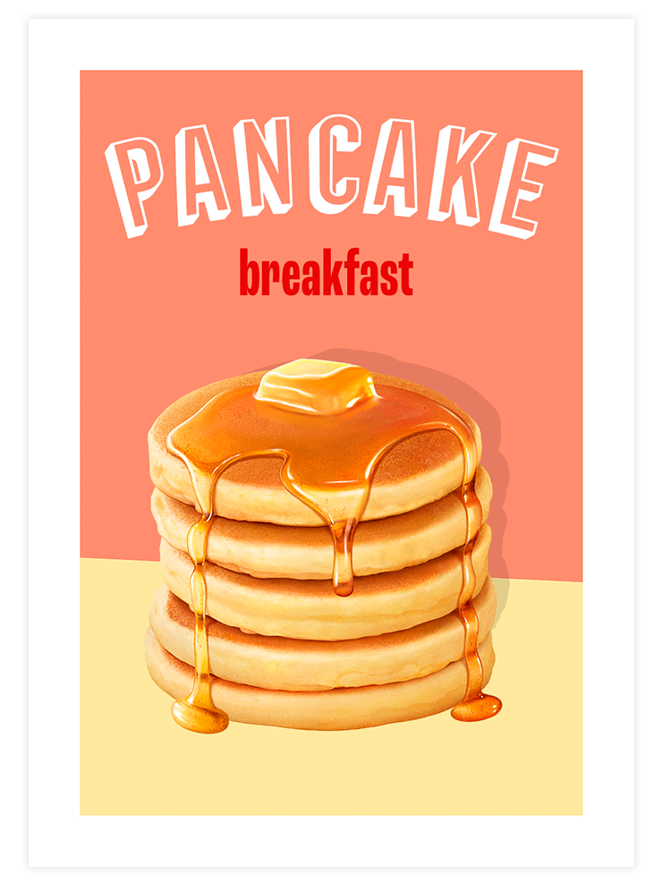 Pancakes & Honey - Art Print Ürün ana görseli