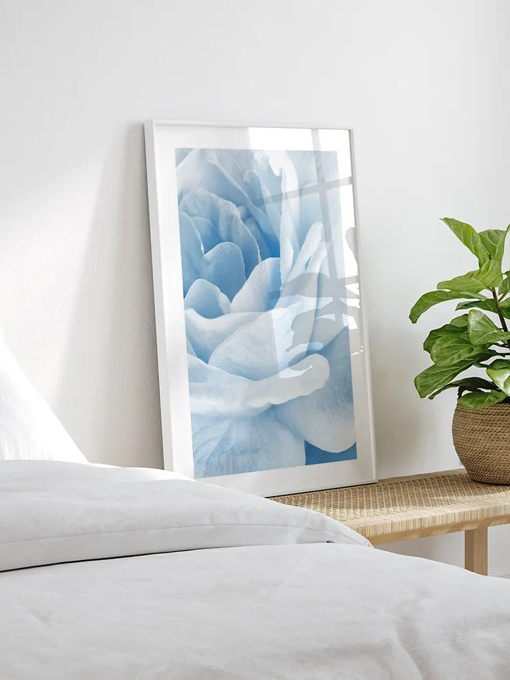 Pastel çiçek yaprakları fotoğraf posteri
