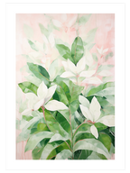 Pastel Leaves - Art Print