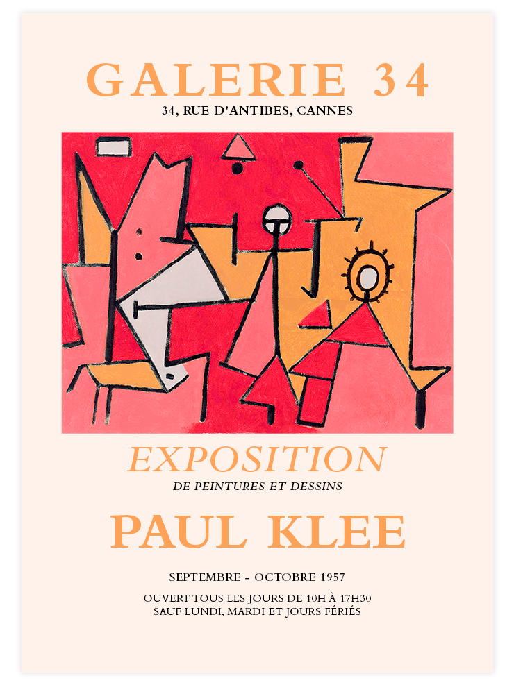 Paul Klee Head - Poster Seti Duo  Poster