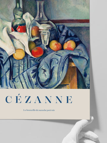 Cezanne The Peppermint Bottle - Art Print