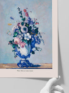Cezanne Flowers In A Rococo Vase - Art Print