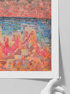 Paul Klee Cliffs by the Sea - Art Print