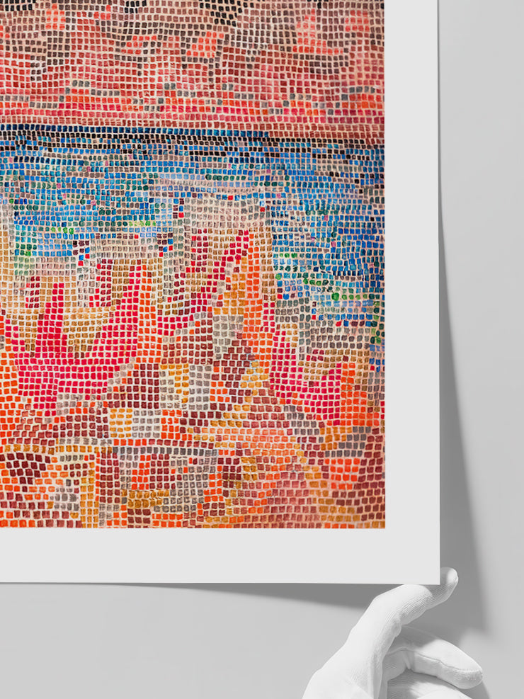 Paul Klee Cliffs by the Sea - Art Print