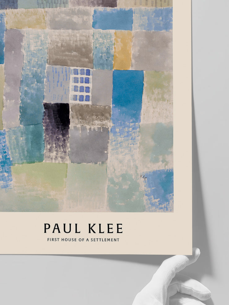 Klee First House of the Settlement - Art Print