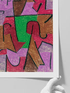 Paul Klee Indian Carpet - Art Print